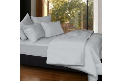 Cozzi Rainbow Microfiber Plush Fitted Bedsheet Cadar Queen / King / Super Single with Comforter ( Plain & Hotel design )