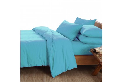 Essina Hotel Plain Collection Quilt Cover & Fitted Bed sheet set 100% Cotton 620TC Bedsheet Cadar Queen / King / Super Single / Single ( 6 Colour Available )