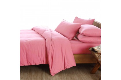 Essina Hotel Plain Collection Quilt Cover & Fitted Bed sheet set 100% Cotton 620TC Bedsheet Cadar Queen / King / Super Single / Single ( 6 Colour Available )