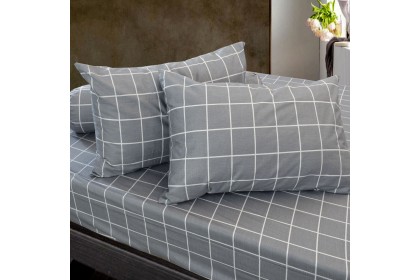[100% Cotton ]Essina Soft Crate Pictorial Collection 620TC  Modern Style Fitted Bed Sheet Cadar [ Super King / King / Queen / Super Single / Single