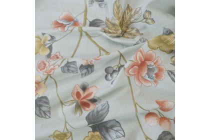 [100% Cotton ]Essina Peony Pictorial Collection 620TC  Modern Style Fitted Bed Sheet Cadar [ Super King / King / Queen / Super Single / Single
