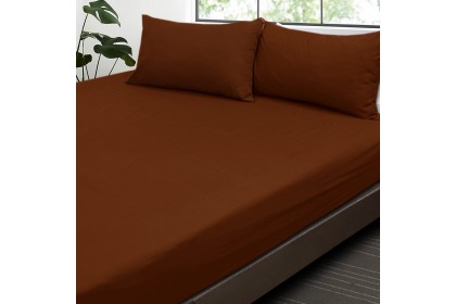 Cozzi Magic Microfiber Plush Fitted Bedsheet Cadar Plain Color King / Queen / Super Single with Pillow Cases