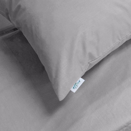 [100% COTTON] Essina Candies Collection Plain & Hotel Comforter & Fitted Bed sheet set 100% Cotton 620TC Bedsheet Cadar Queen / King / Super Single / Single ( 6 Colour Available )