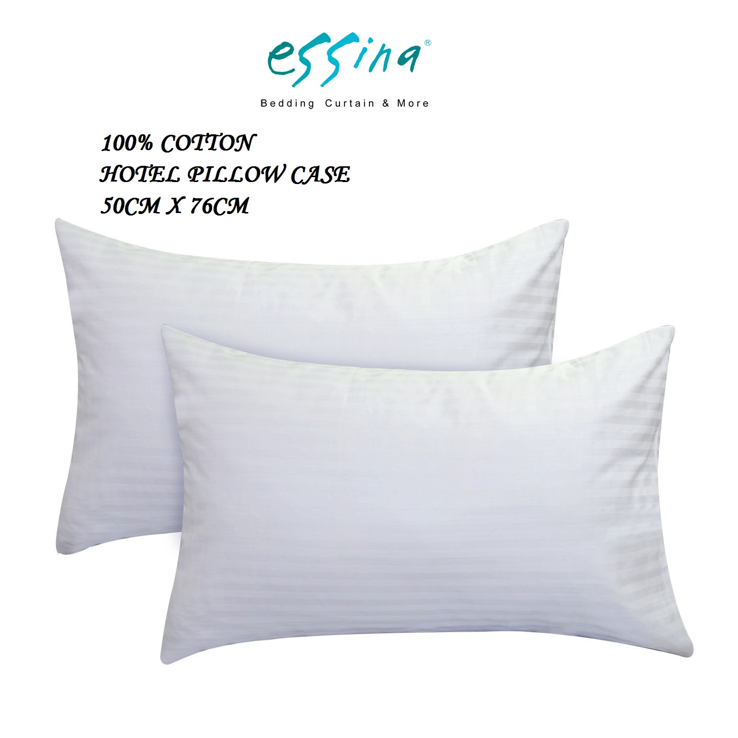 [ CLEARANCE SALE ] Essina Hotel Cotton Pillow Case Hotel Series